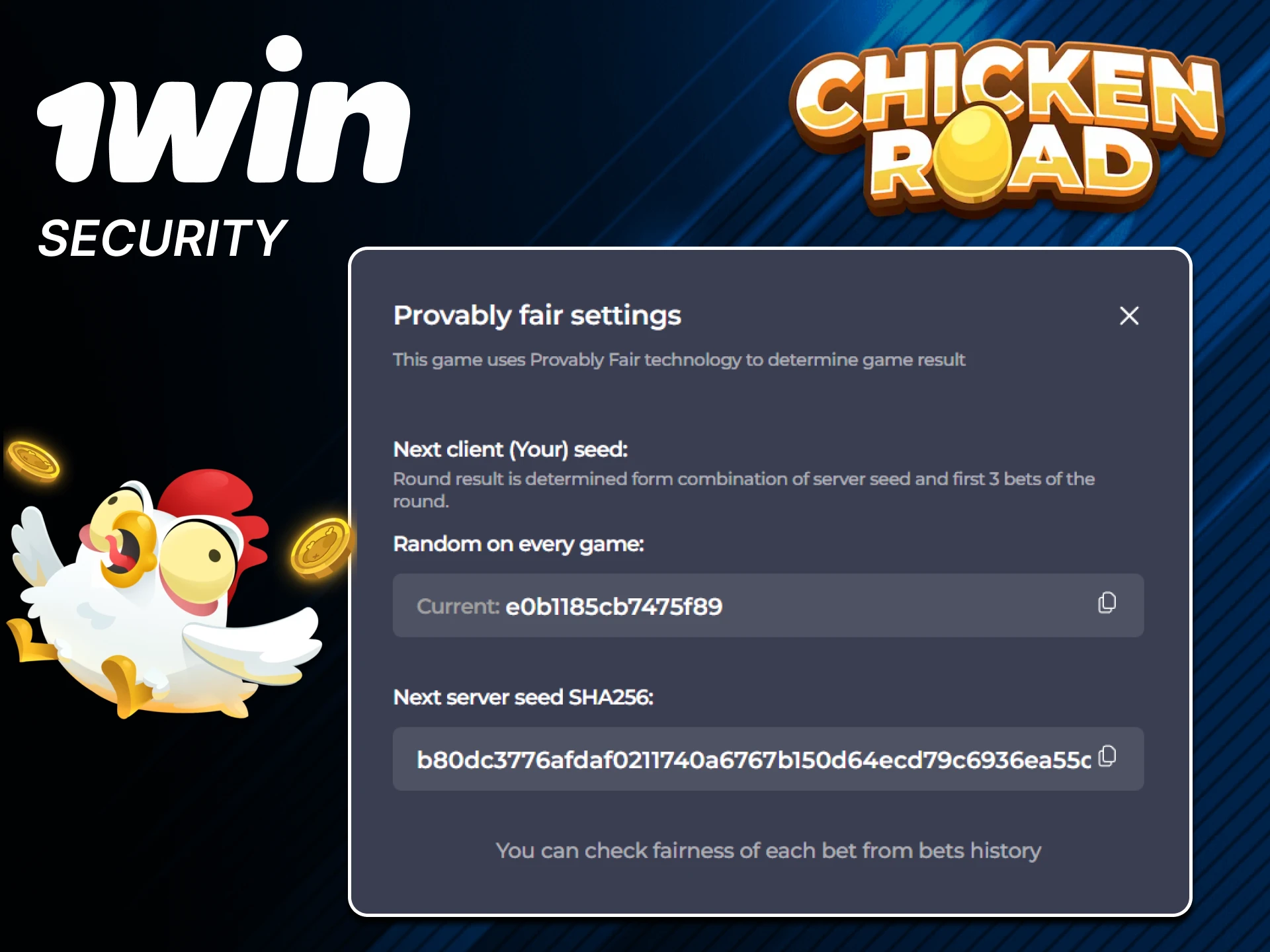 The Chicken Road game from 1win is protected by a special system.