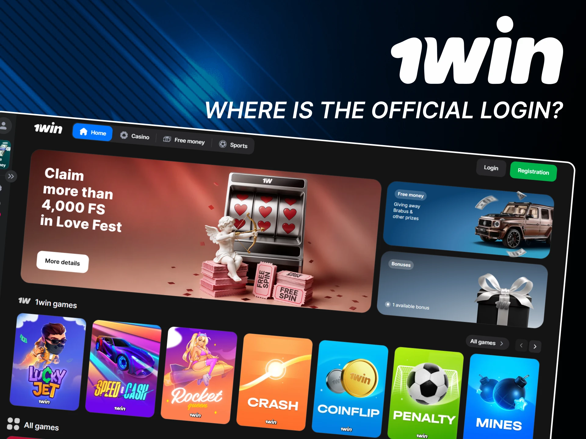 Find the official 1win login button here.