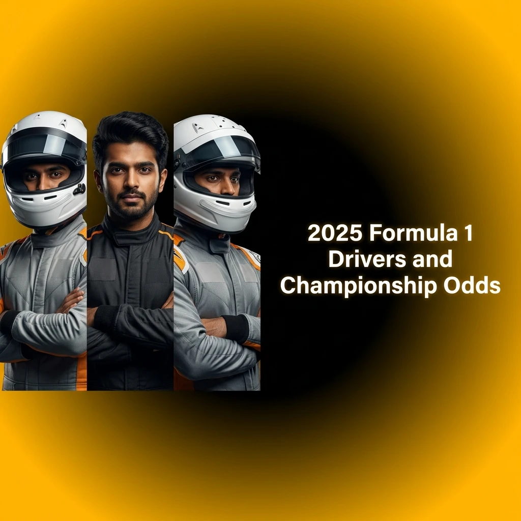 2025 Formula 1 driver lineup by team with championship winner odds for Verstappen, Norris, Hamilton and more