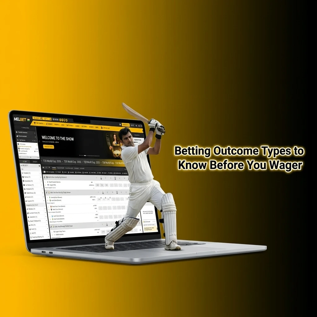 Betting outcome types chart showing 1X2, Double Chance, BTTS, Asian Handicap, and Over/Under markets explained