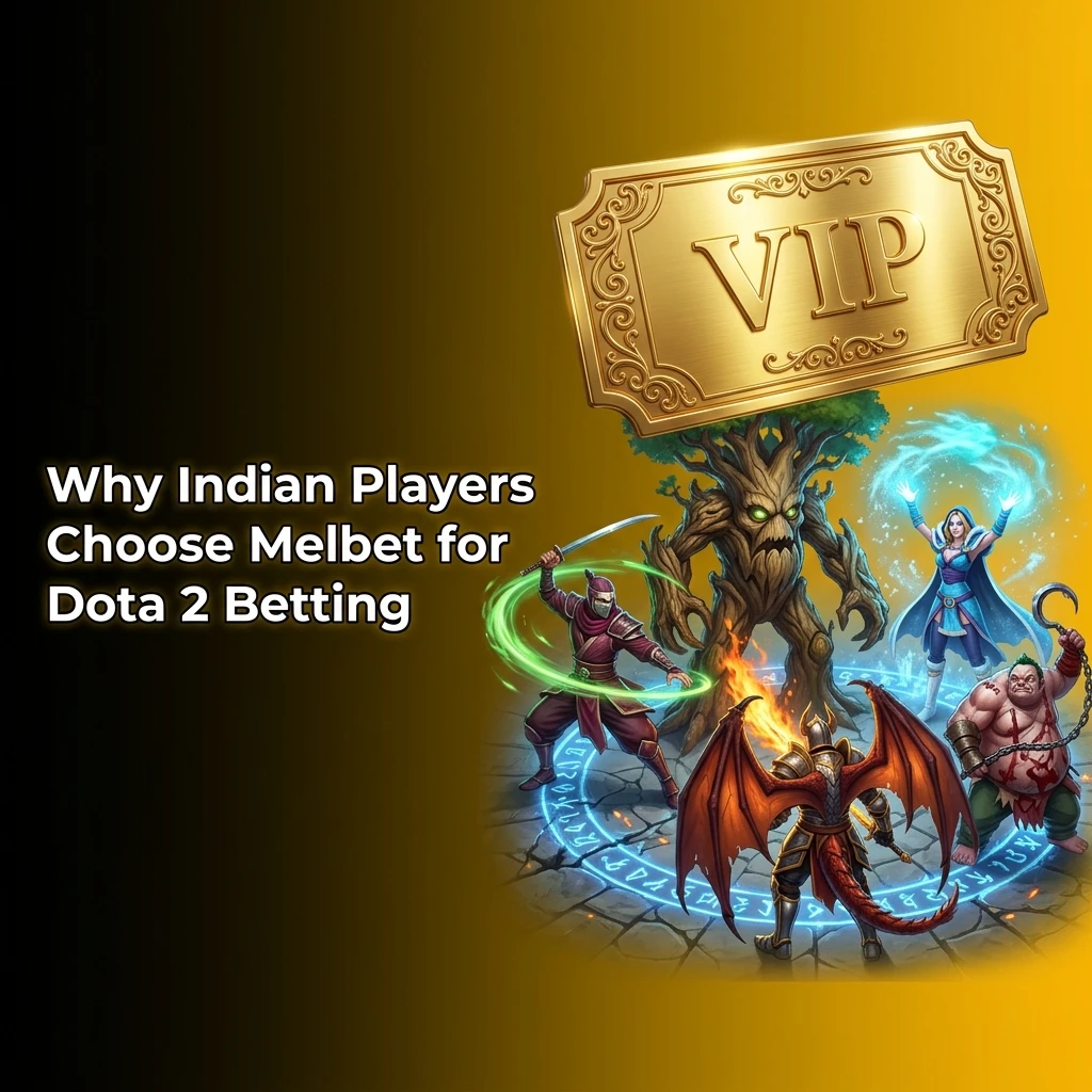 Melbet Dota 2 betting platform for Indian players showing UPI payments, welcome bonus and mobile app features